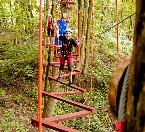 Lanový park - malý okruh, s instruktorem