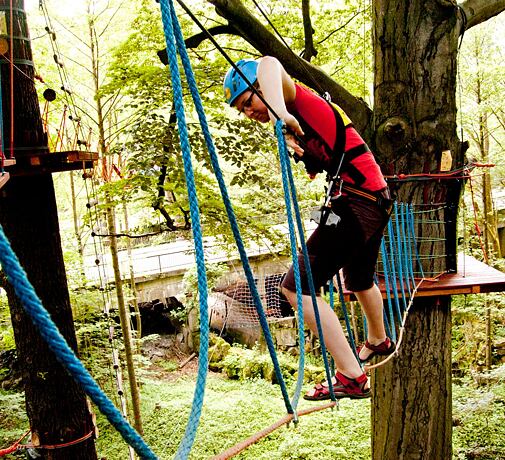 Lanový park - střední okruh